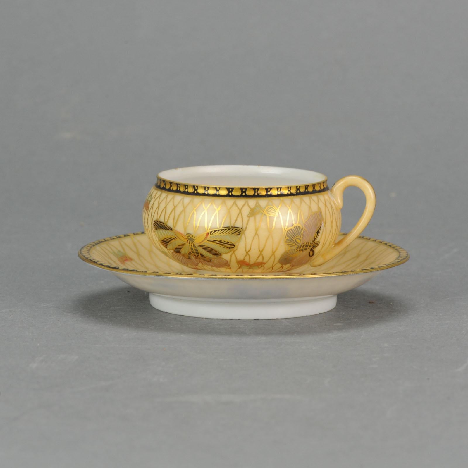 19th Century Japanese Satsuma Style Porcelain Tea Set 27pcs Pot Richly Decorated For Sale 6