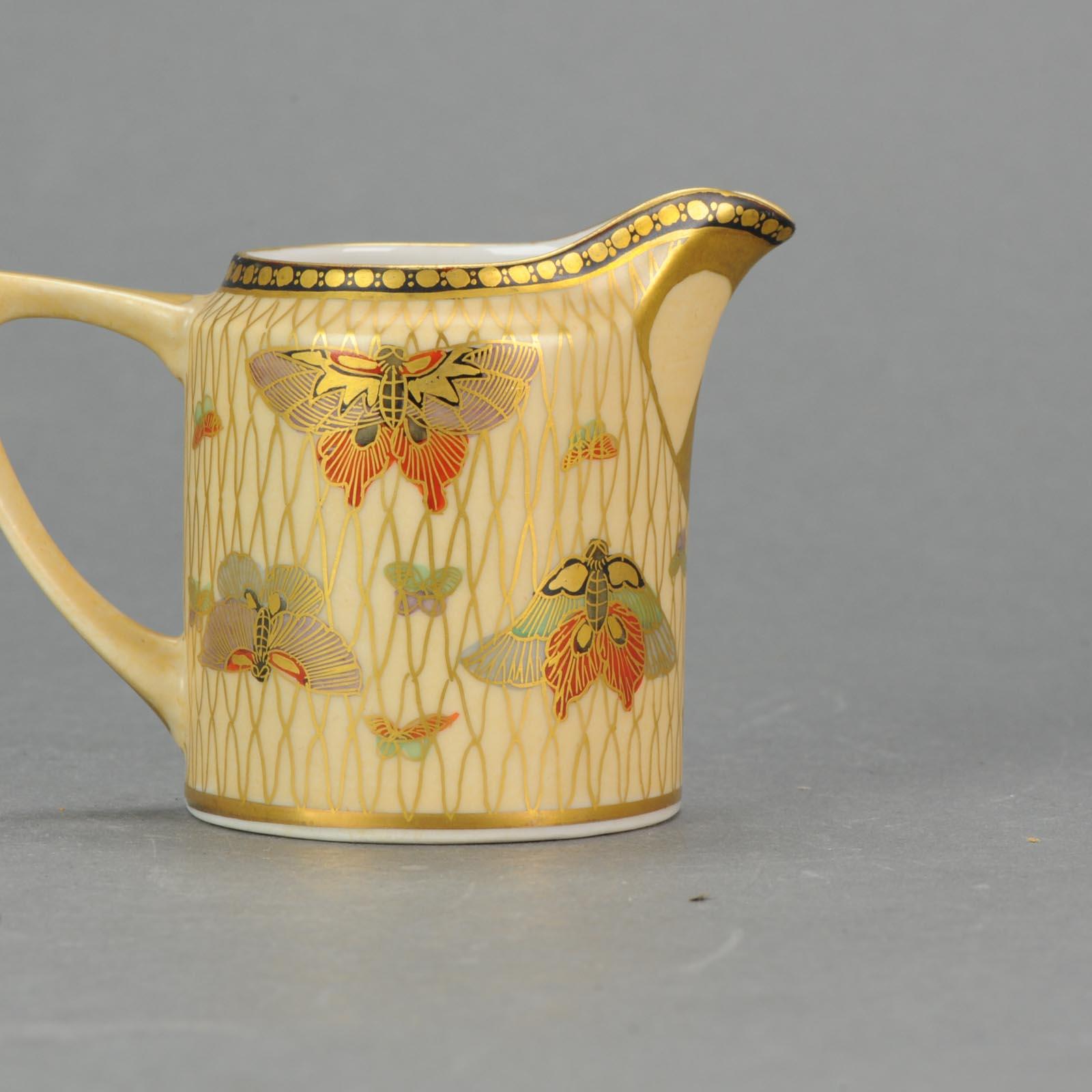19th Century Japanese Satsuma Style Porcelain Tea Set 27pcs Pot Richly Decorated For Sale 8
