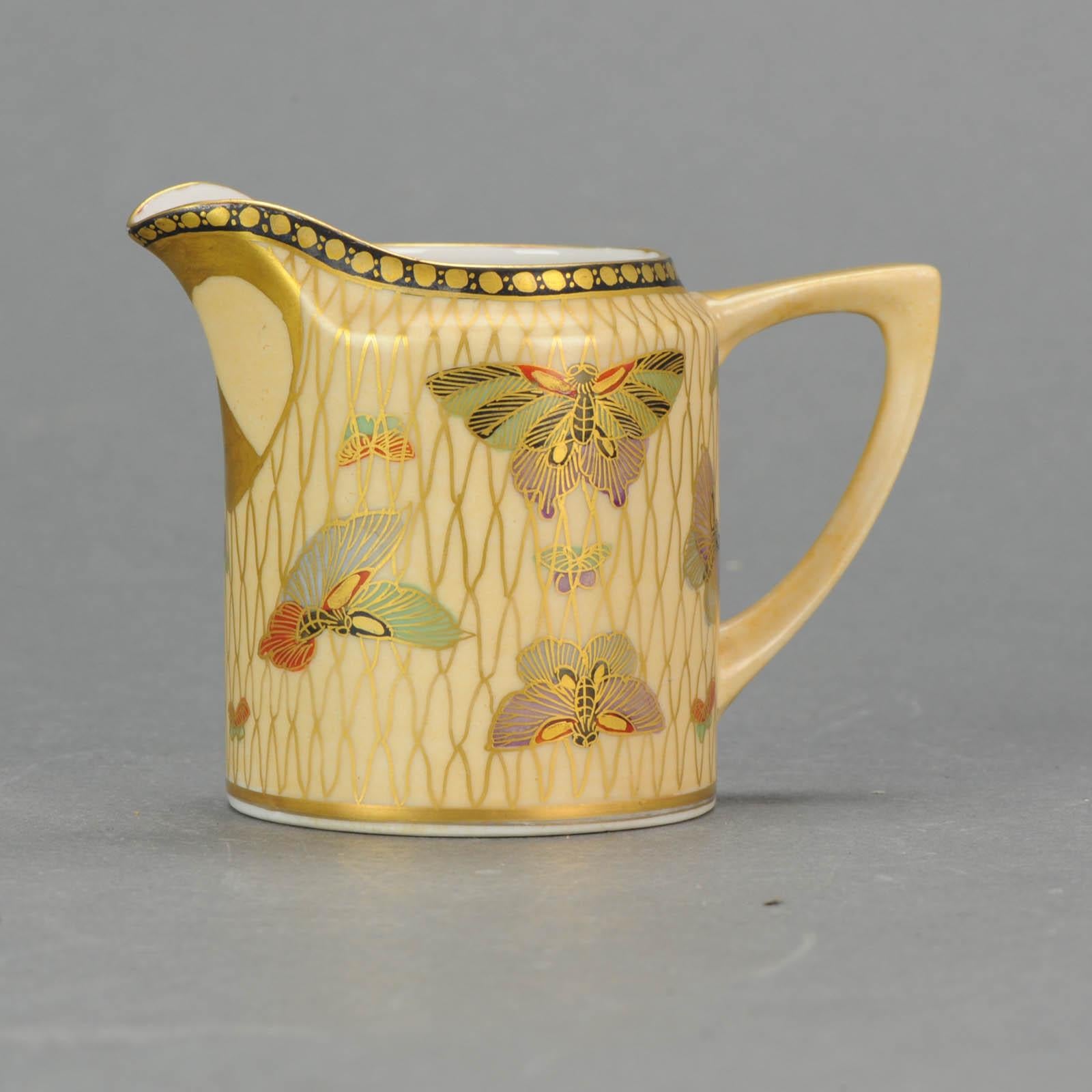 19th Century Japanese Satsuma Style Porcelain Tea Set 27pcs Pot Richly Decorated For Sale 9