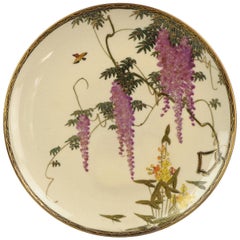 Antique Satsuma Plate, Fabulous Quality Japanese Porcelain Japan Marked