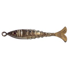 Antique 19ct Gold Articulated Fish