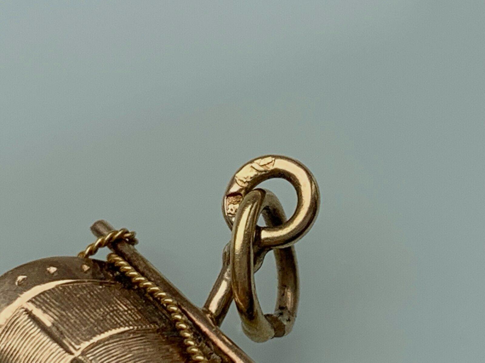 Antique 19k Gold Galleon Charm In Good Condition In London, GB