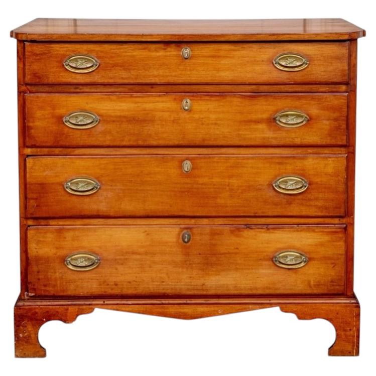 Antique 19th American Federal Period Chest Of Drawers