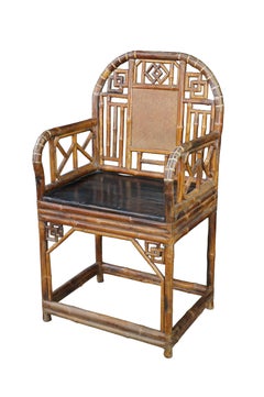Antiker chinesischer Export-Sessel im Chinoiserie-Stil mit Bambusverzierungen aus dem 19. Jahrhundert, „Brighton Pavilion“