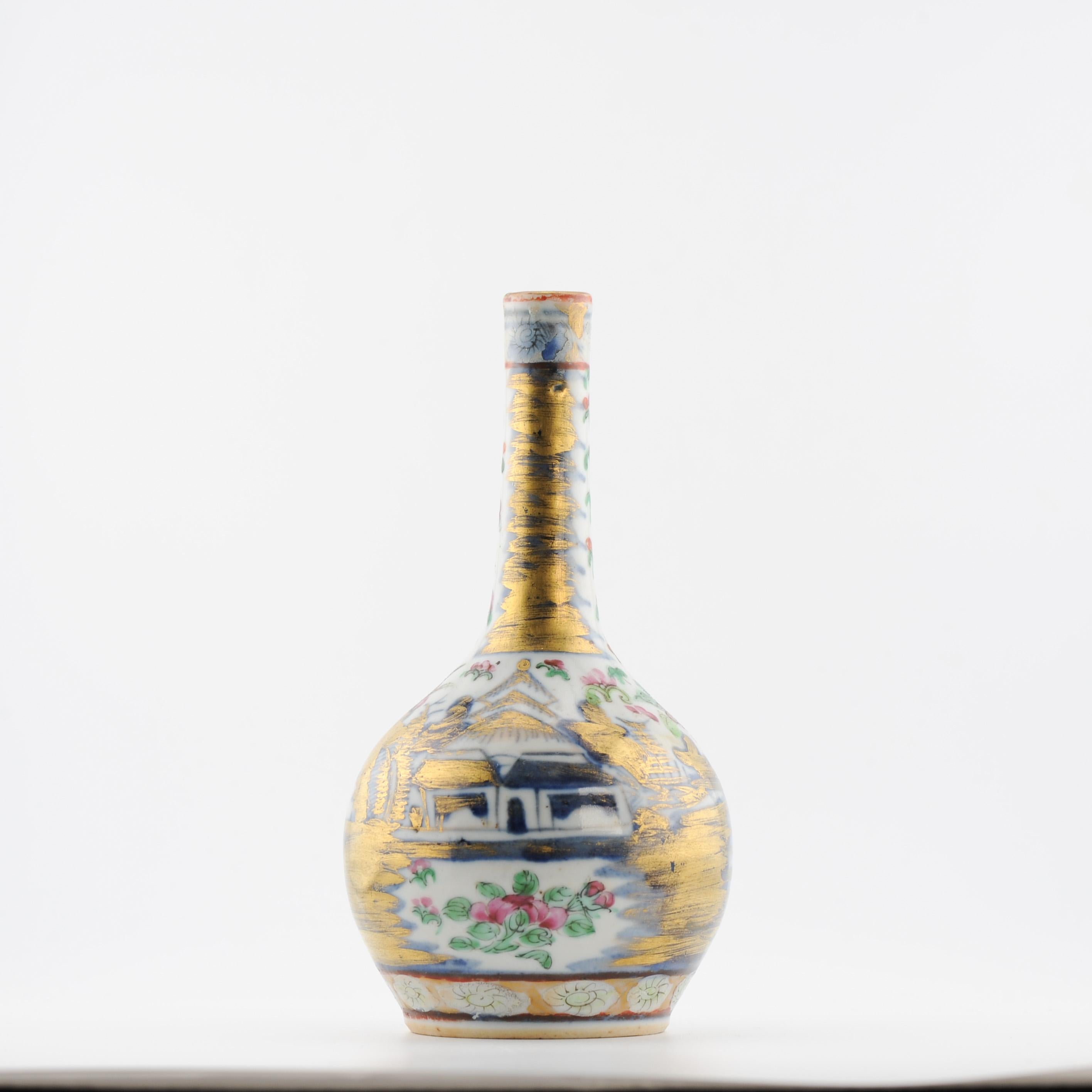 Asiatique Anciennes assiettes figuratives cantonaises en porcelaine chinoise du 19ème siècle Qing Daoguang en vente