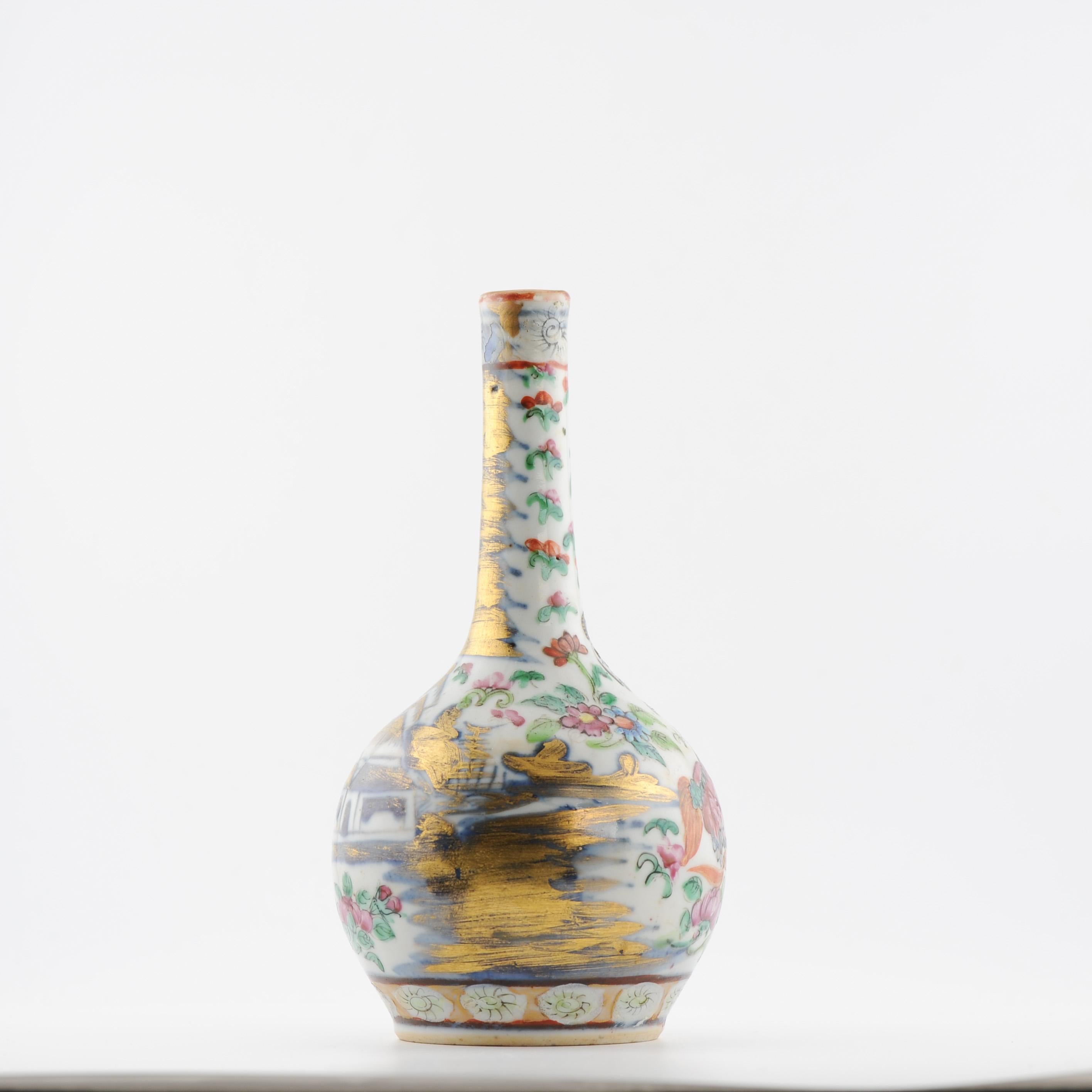 Anciennes assiettes figuratives cantonaises en porcelaine chinoise du 19ème siècle Qing Daoguang en vente 2