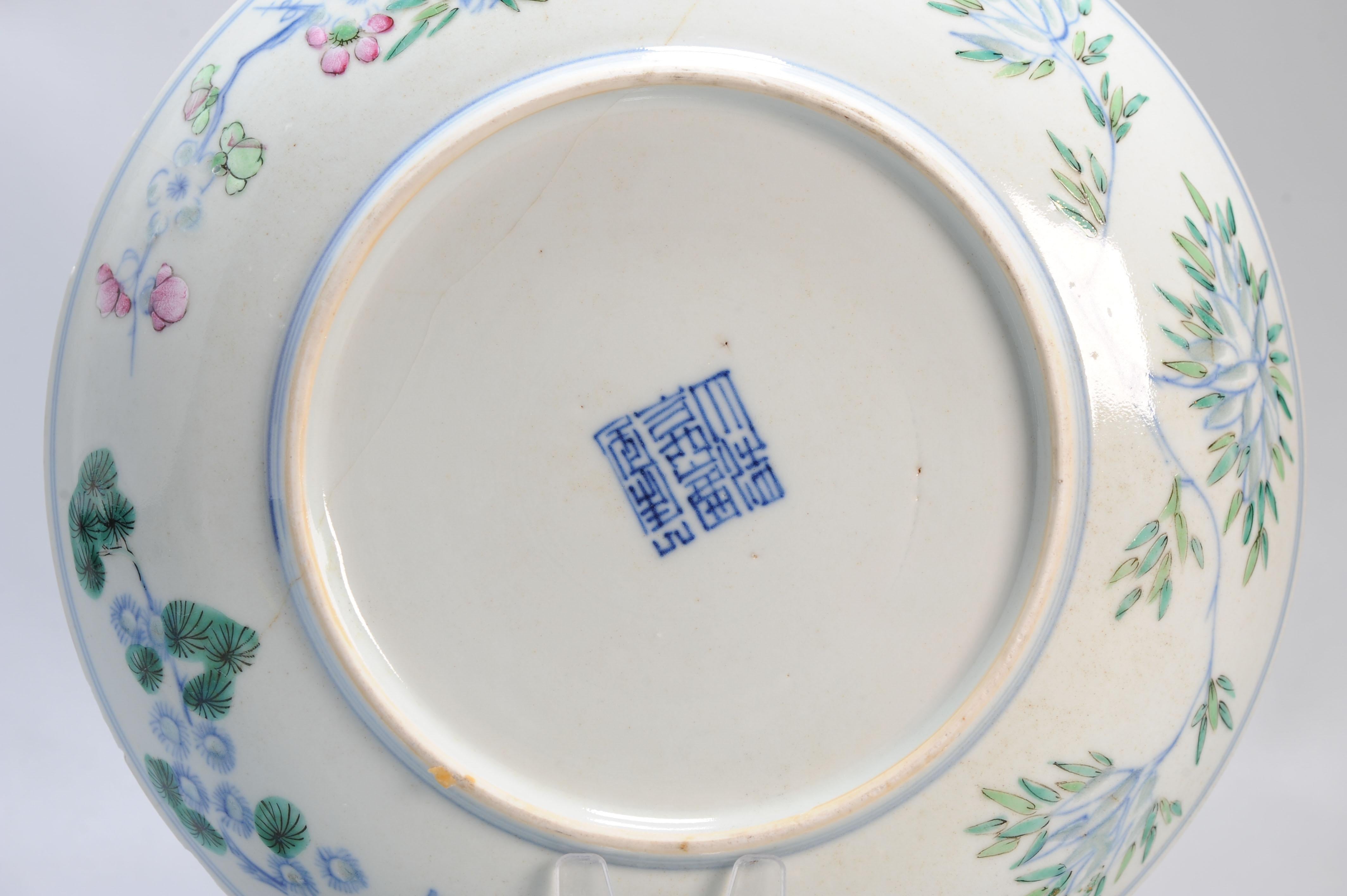 Antique 19th C Chinese Porcelain Doucai decorated Daoguang period dish 10