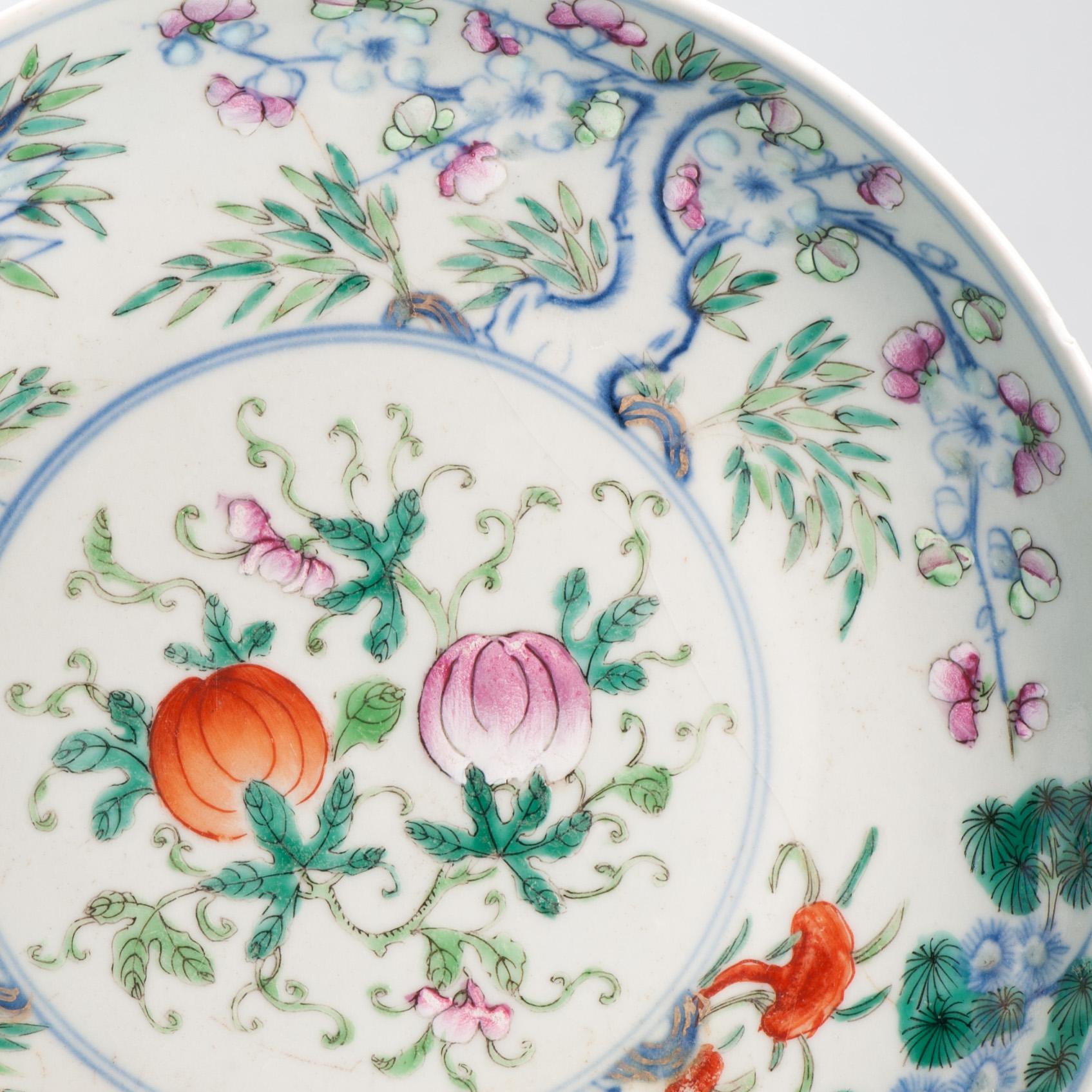 

A very nice 19th century dish with Doucai decoration. Marked with a seal mark at the base.


Condition
line in base, 1 line from rim (visible both sides) and some crackle lines to rim (visible topside only). Some ware to centre. Size: 23.3x4.2CM