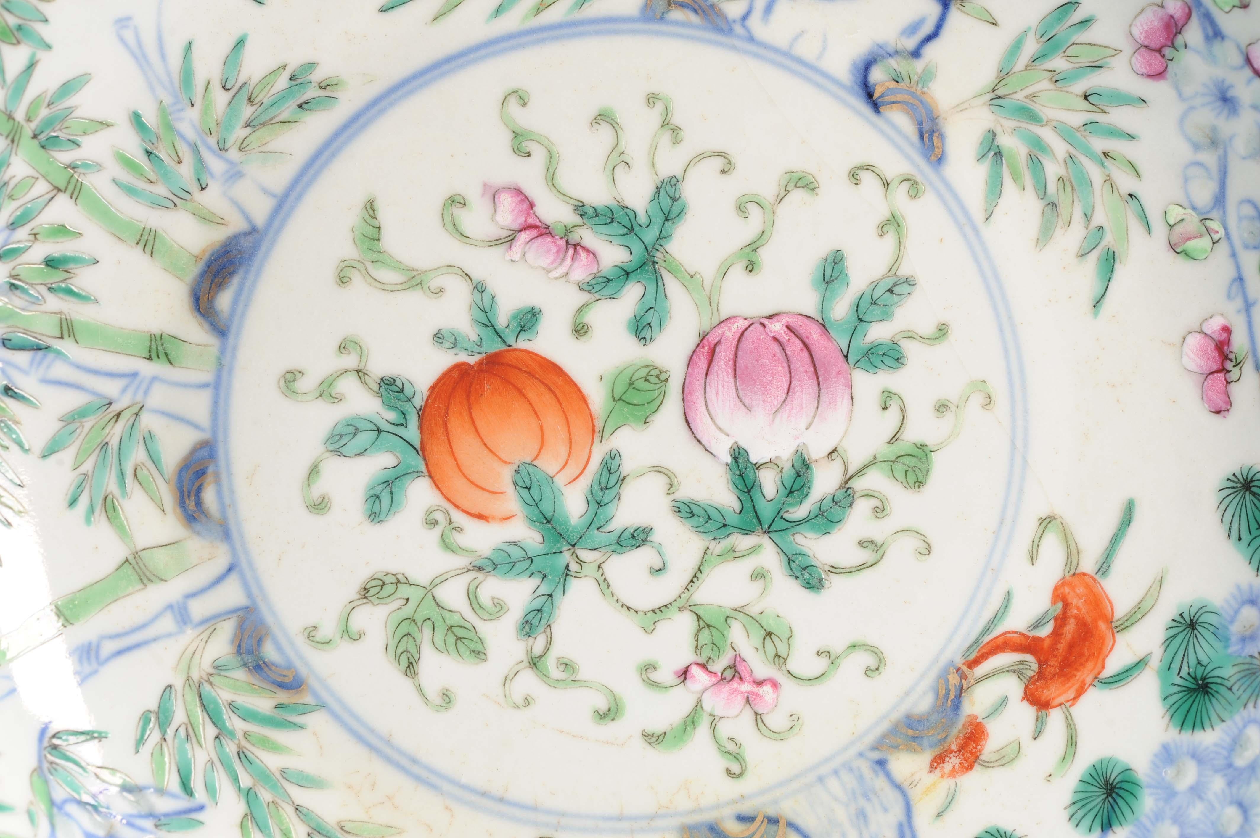 Antique 19th C Chinese Porcelain Doucai decorated Daoguang period dish 2