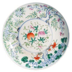 Antique 19th C Chinese Porcelain Doucai decorated Daoguang period dish