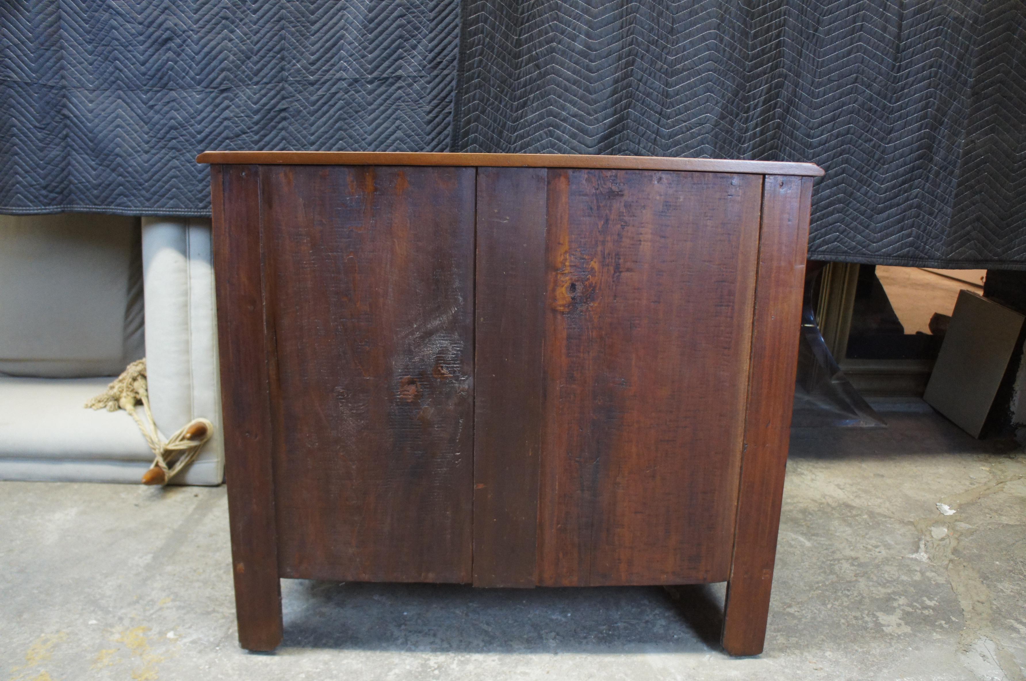 Antique Early American Walnut Dresser Chest Glove Box Drawers Victorian 4