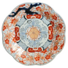 Antique 19th c Edo / Meiji Dynasty Japanese Porcelain Plate Dishe Imari