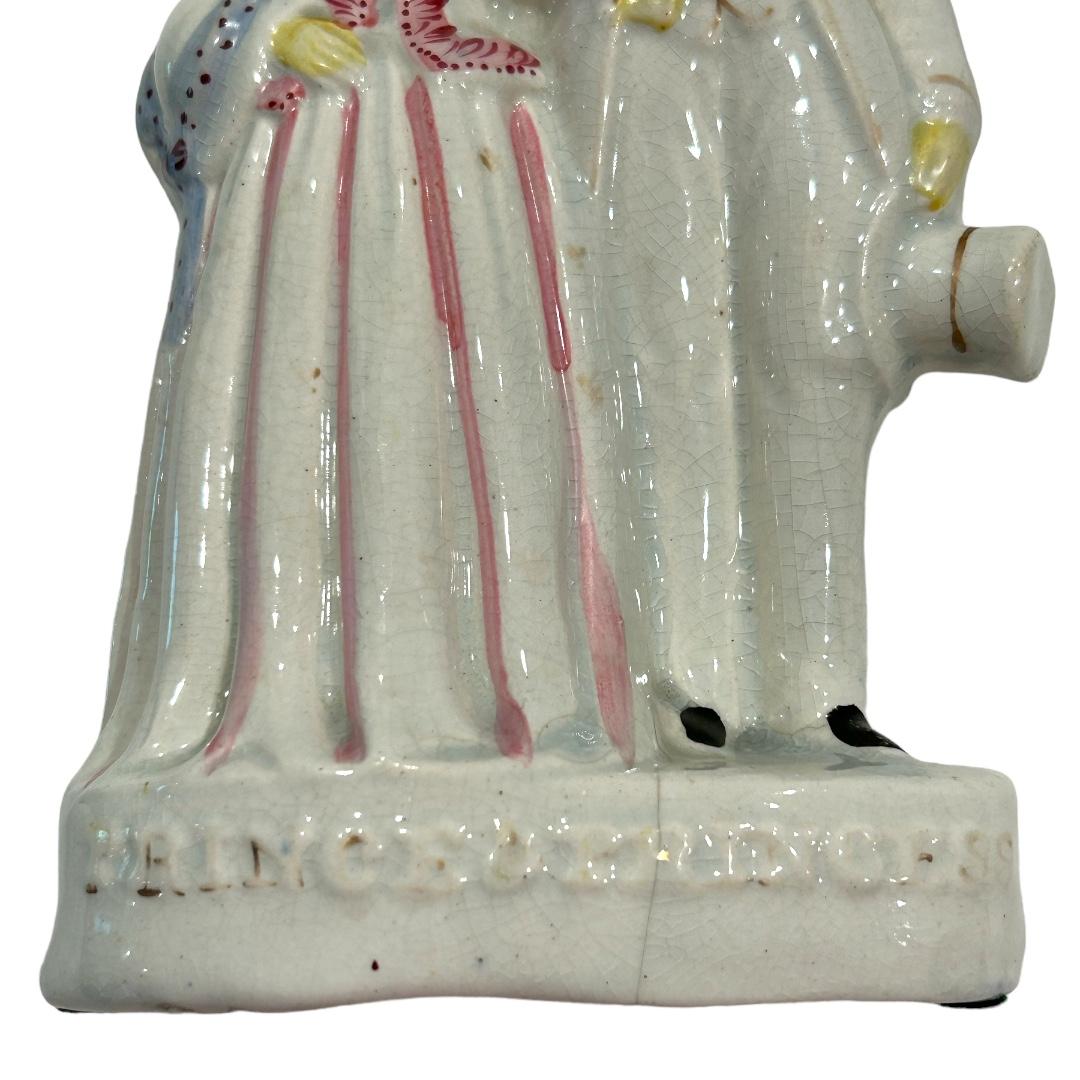 Antiquité A.I.C. English Staffordshire Figurine The Prince & Princesse of Wales en vente 6