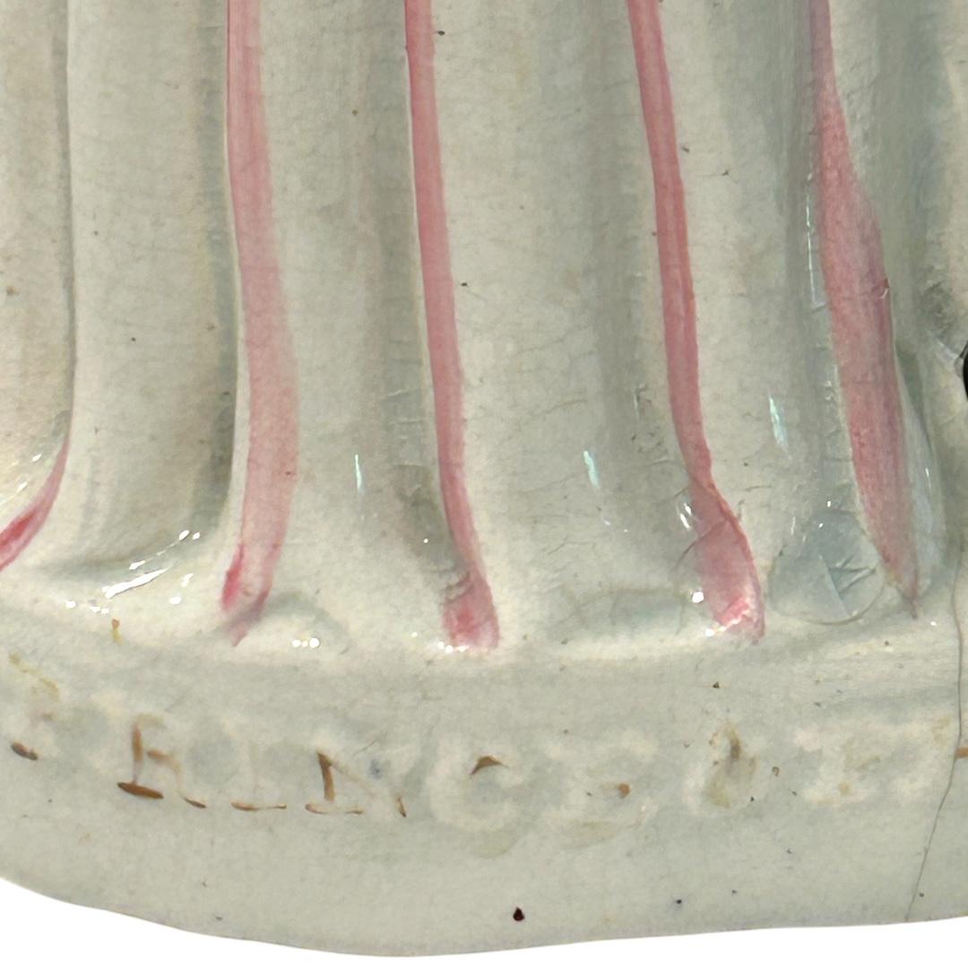 Antiquité A.I.C. English Staffordshire Figurine The Prince & Princesse of Wales État moyen - En vente à Naples, FL