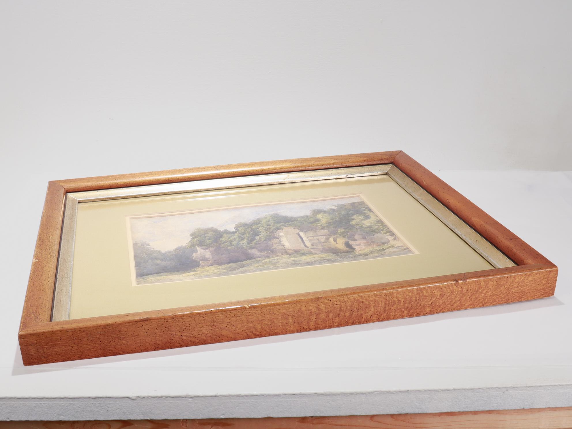 Antigua acuarela inglesa del siglo XIX Vista de la abadía de Rievaulx en Bueno estado para la venta en Philadelphia, PA