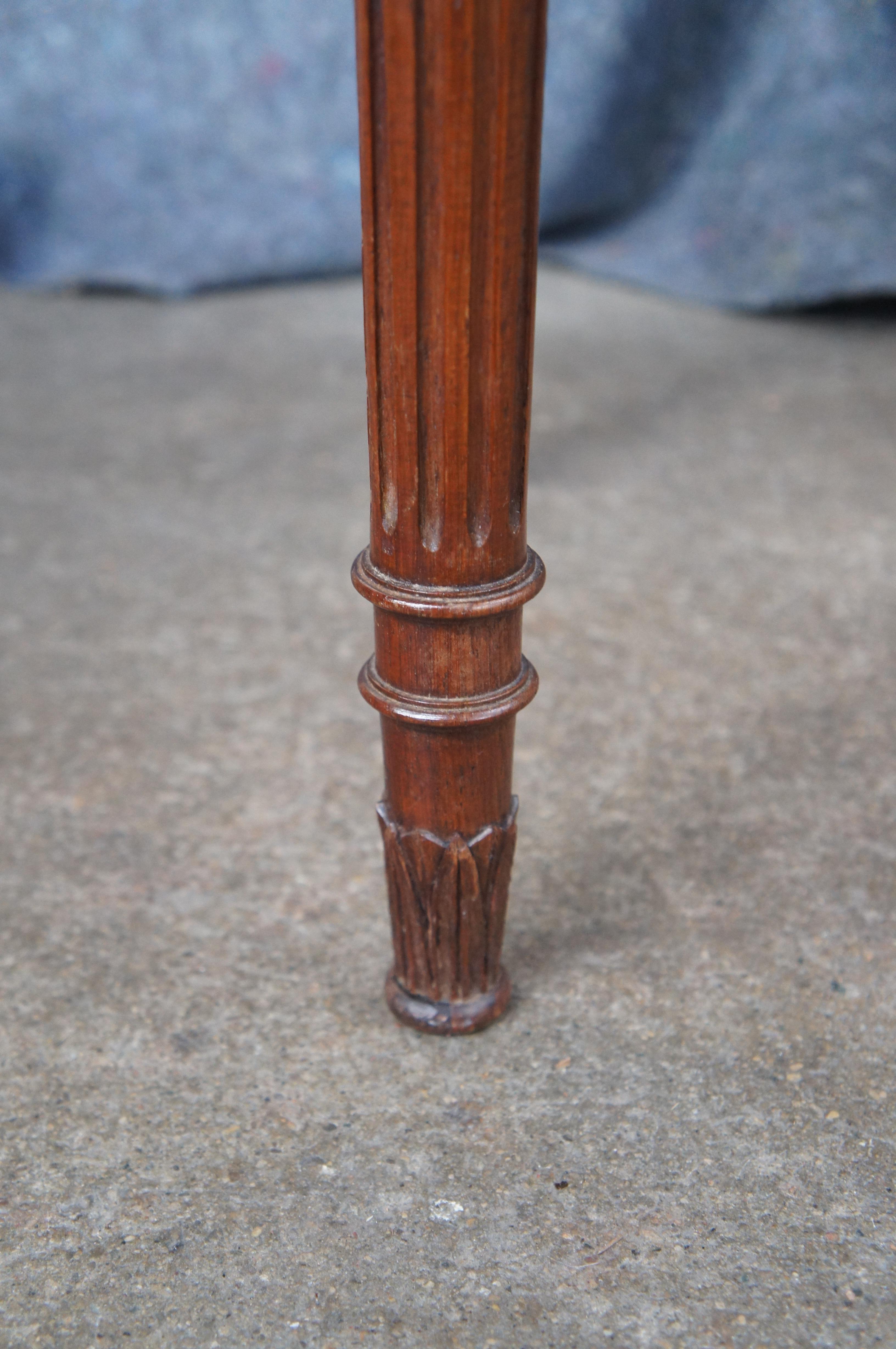 Antique 19th C. French Louis XVI Walnut Bedside Cabinet Nightstand End Table 3