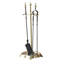 Antique 19th C. French Napoleon III Fire Companion Set
