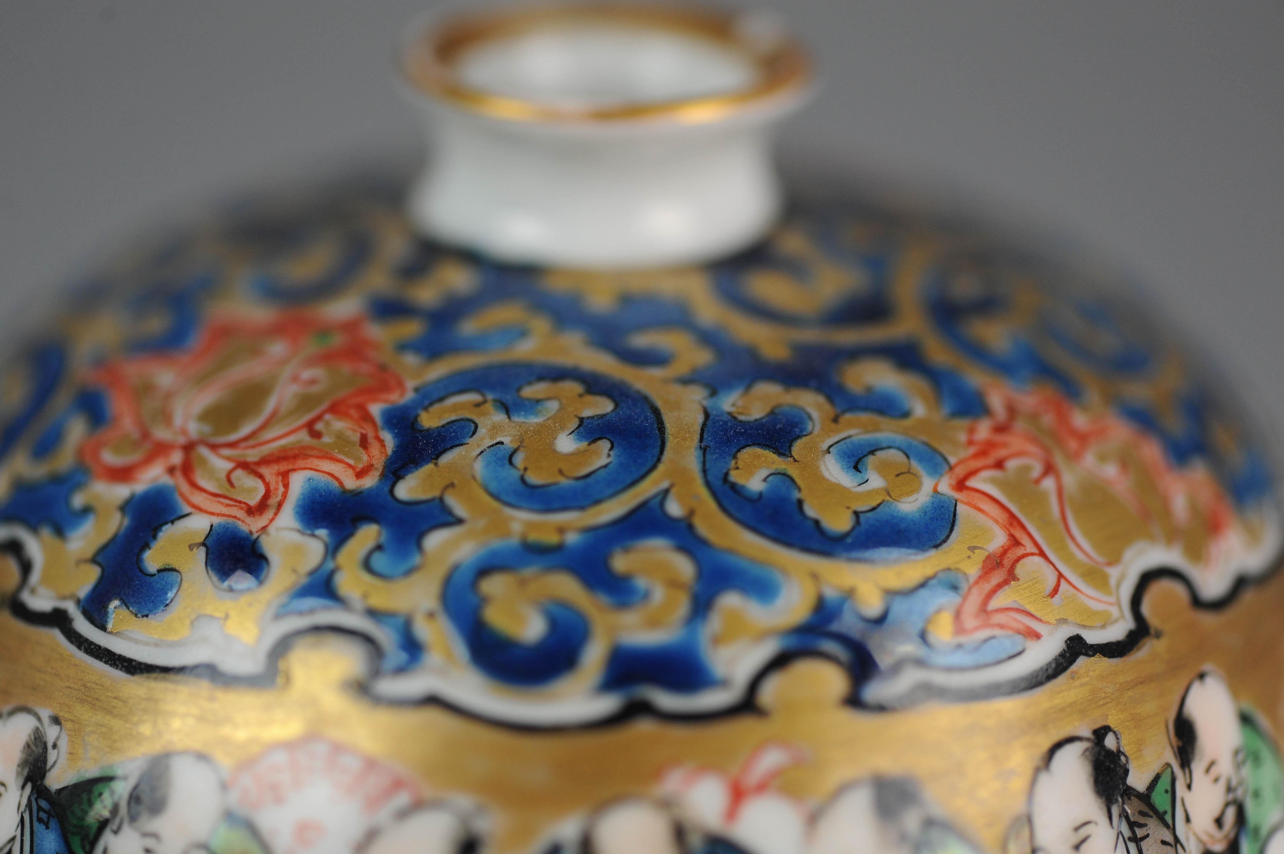 Japanese Meiji Porcelain Meiping Vase Japan Pottery 5