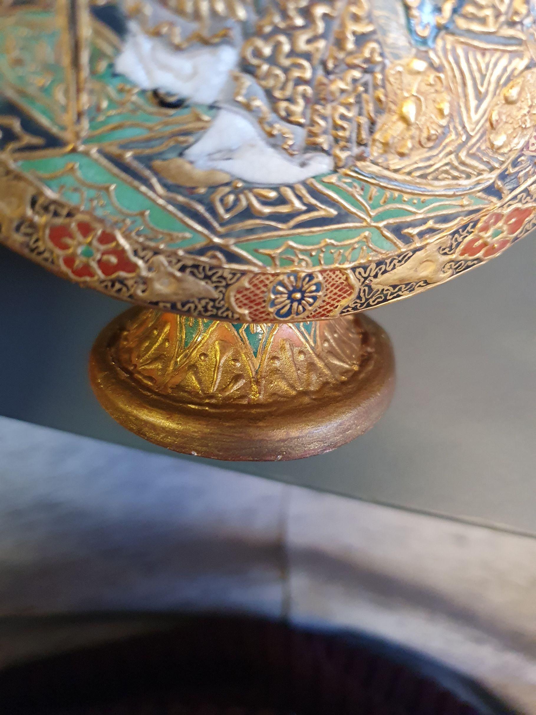 Antique 19th Century Japanese Satsuma Moonflask Vase Japan Figures Meiji Period 13