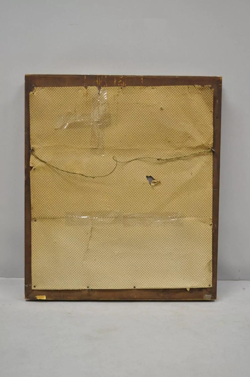 Antique 19th C Victorian Gold Giltwood & Gesso Foliate Design/One Wall Mirror (A) in vendita 3