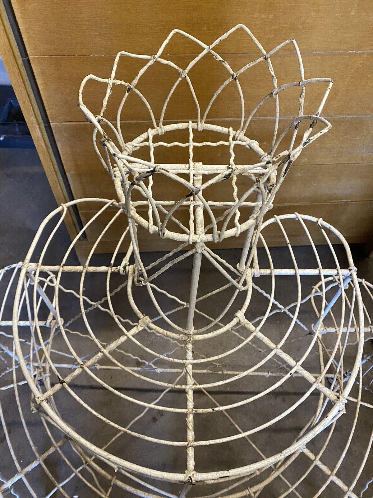 vintage wire plant stand