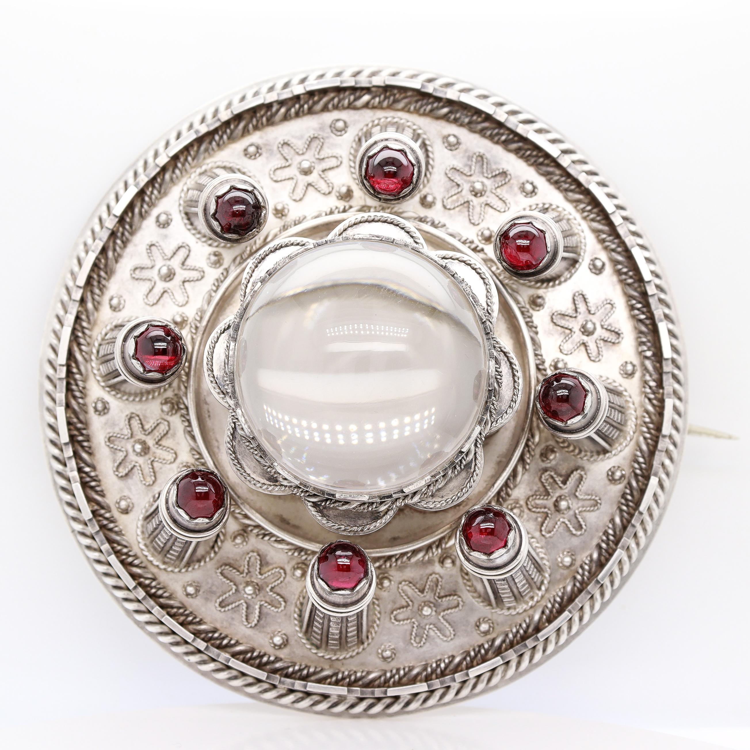 Antique 19th C. W. Marshall & Co Scottish Sterling Silver Brooch of Lorn Replica For Sale 6