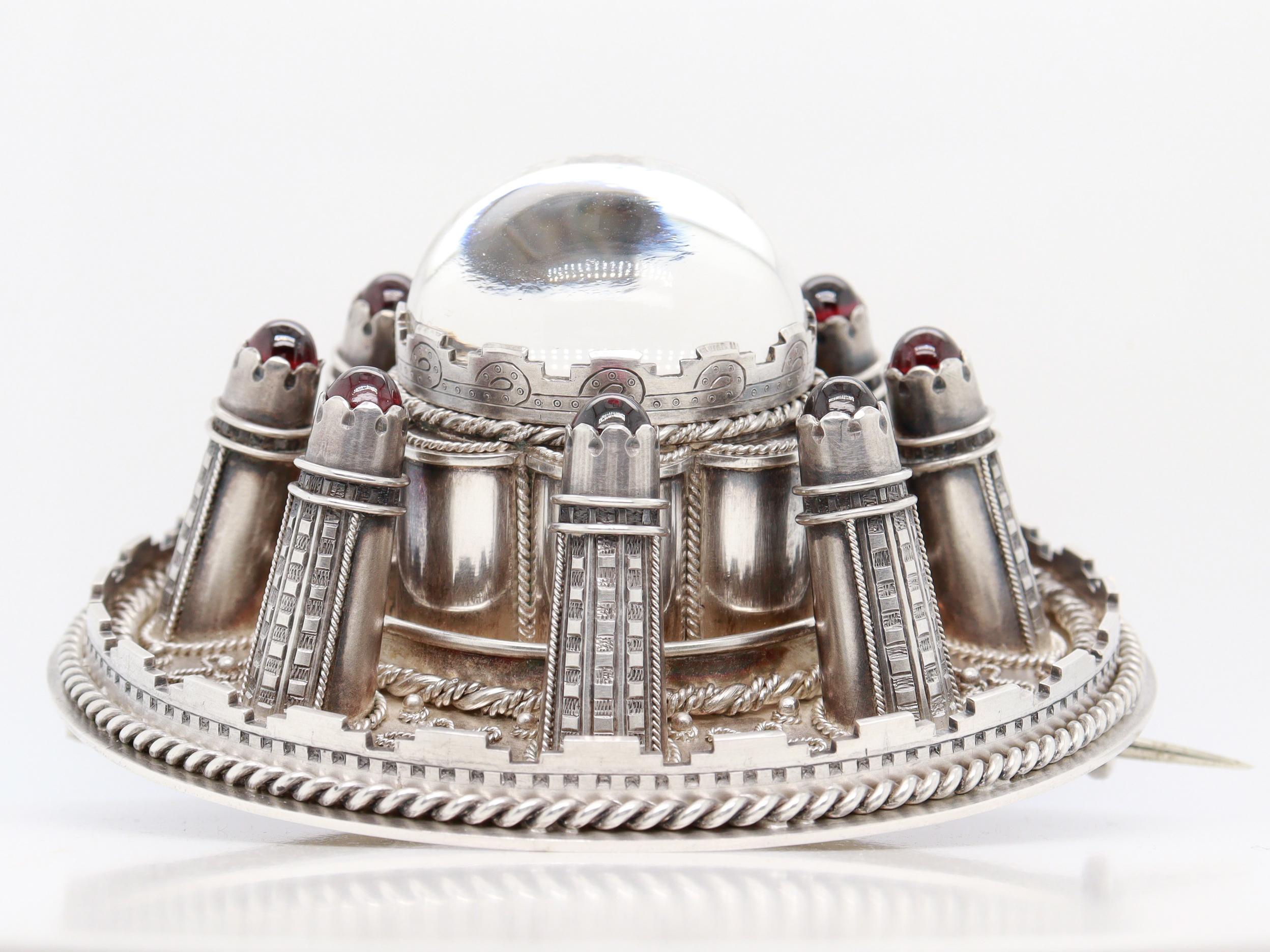 Antique 19th C. W. Marshall & Co Scottish Sterling Silver Brooch of Lorn Replica For Sale 1