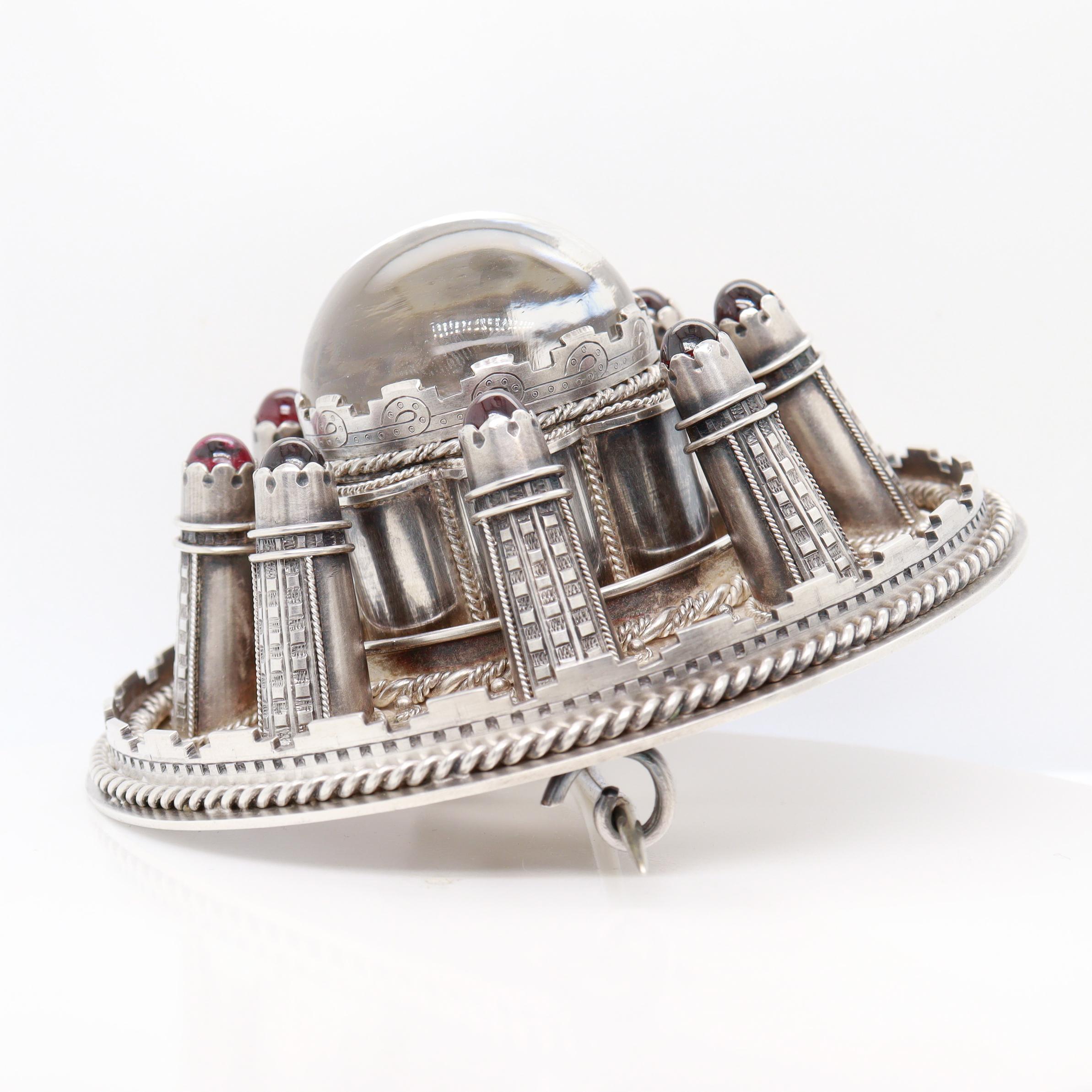 Antique 19th C. W. Marshall & Co Scottish Sterling Silver Brooch of Lorn Replica For Sale 3