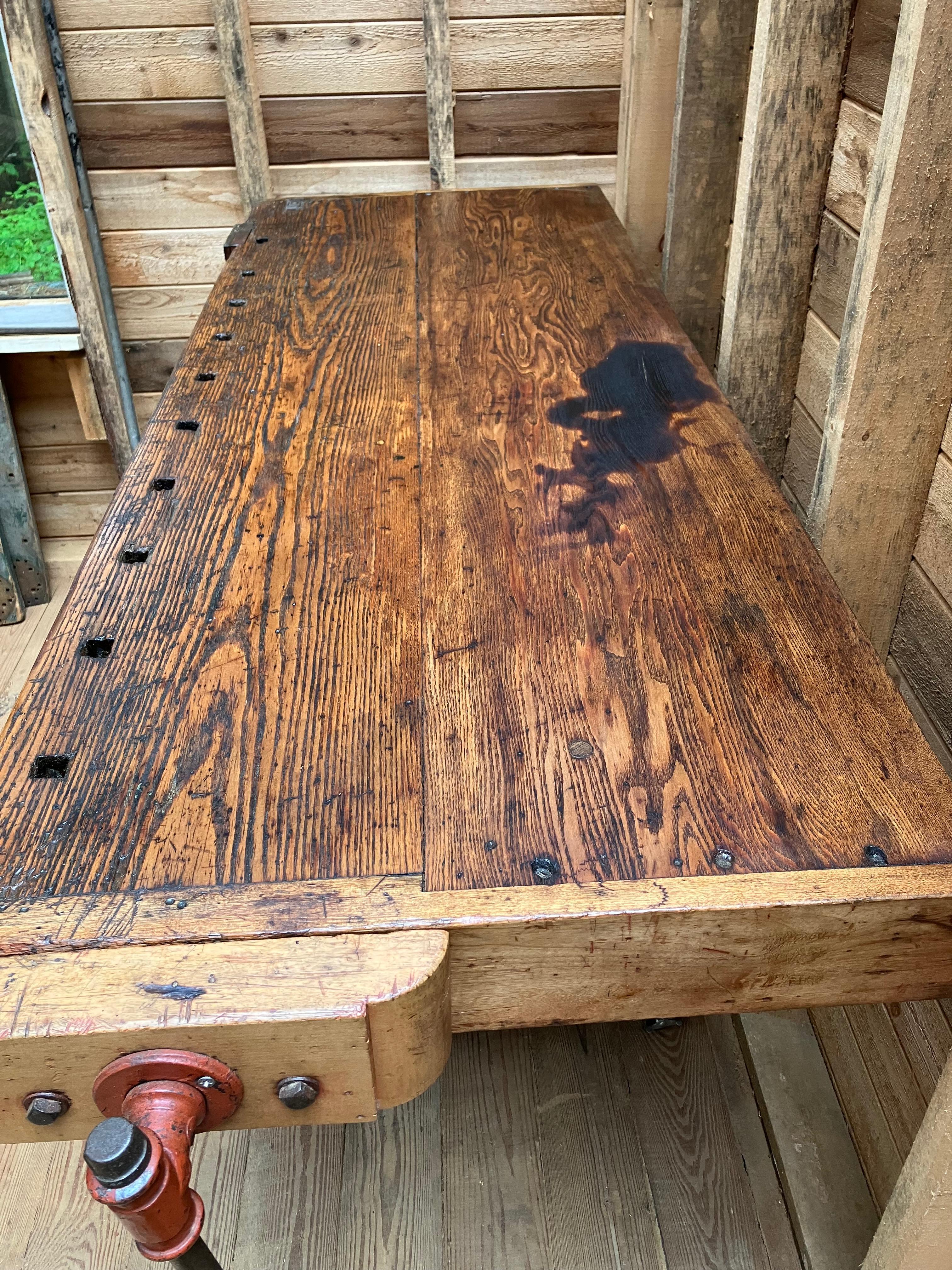 Antique 19th C Workbench For Sale 1