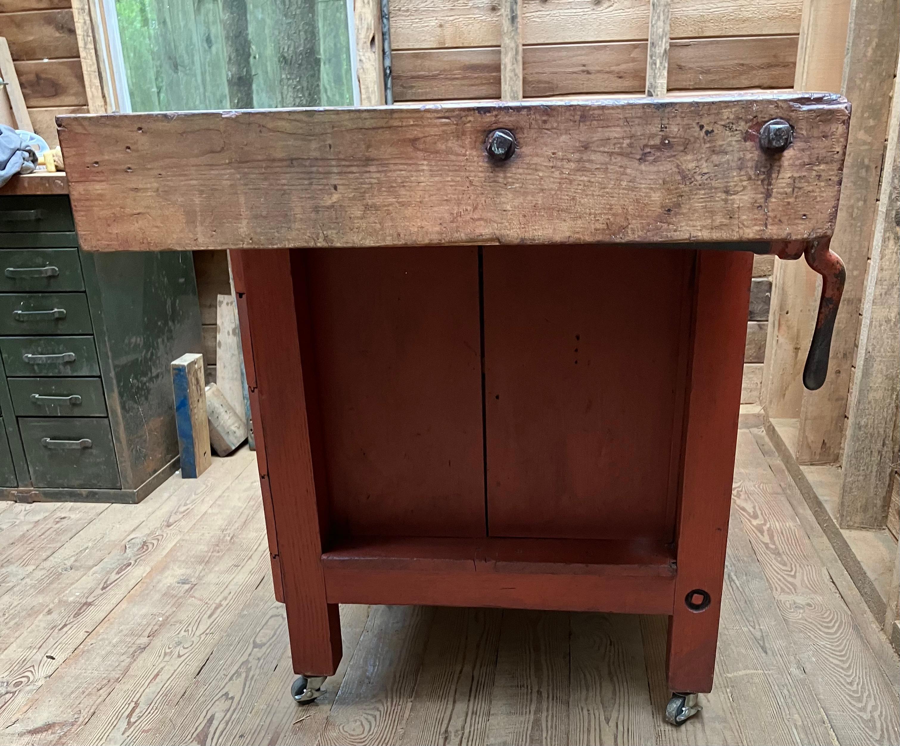 Antique 19th C Workbench For Sale 2