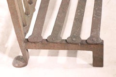 Antique 19th C Wrought Iron Fireplace Grate