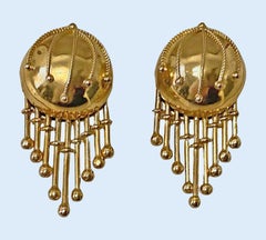 Antique 19th century 18K drop Earrings, English C.1860