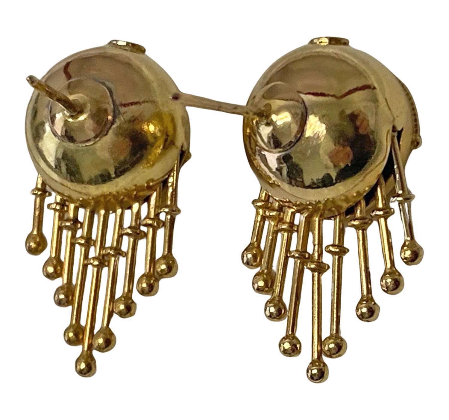 Women's Antique 19th century 18K drop Earrings, English C.1860 For Sale