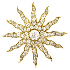 Antica Tiffany & Co. in oro 18 carati del XIX secolo. Spilla a forma di stella