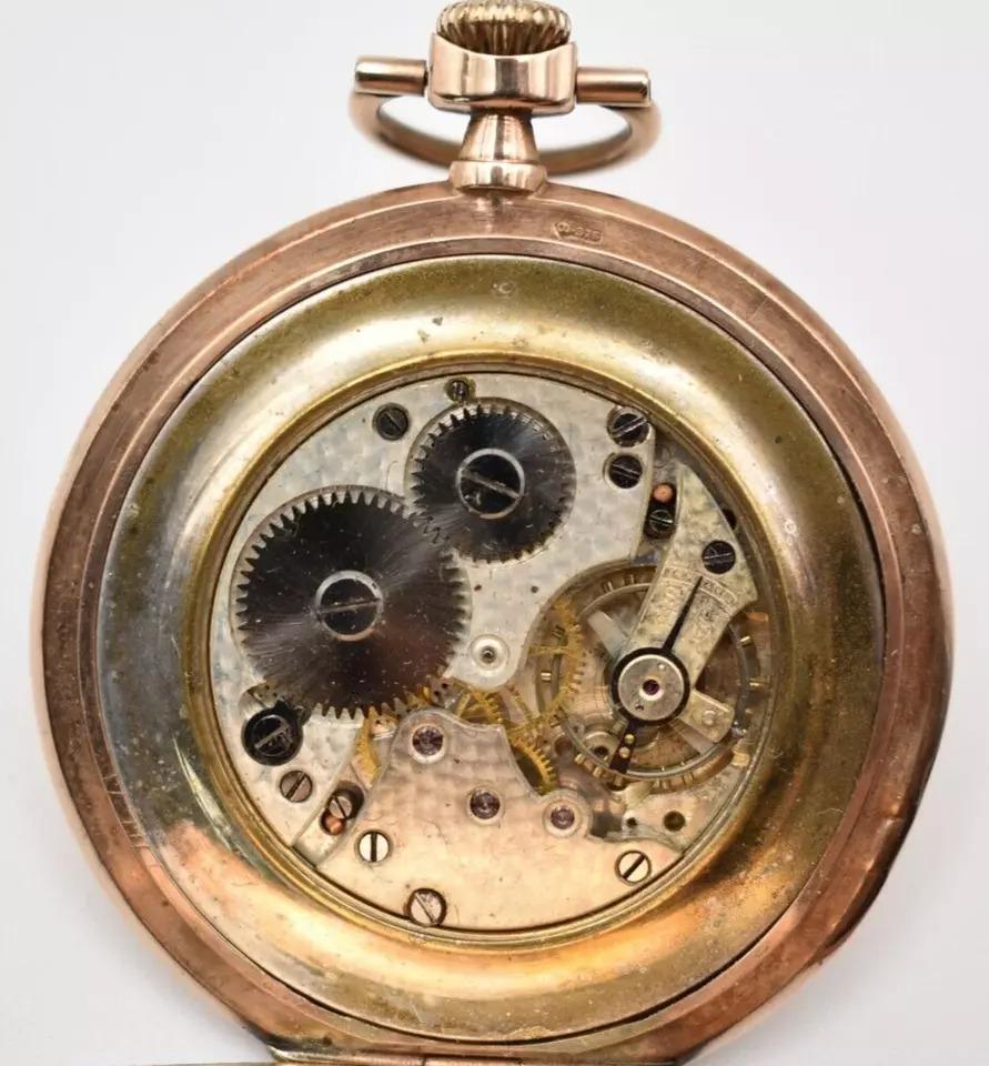 Antique 19th Century 9ct Gold Open Faced Engine Turned Pocket Watch In Excellent Condition For Sale In Kenley surrey, GB