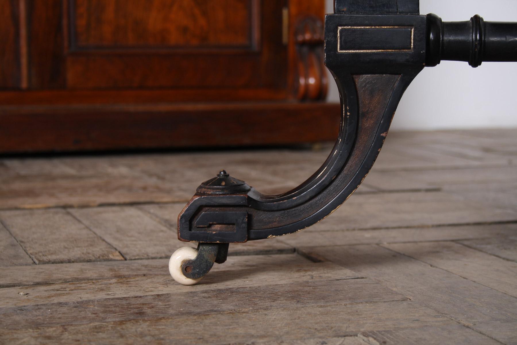 Antique 19th Century Aesthetic Movement Ebonised Side Table or Window Table For Sale 10