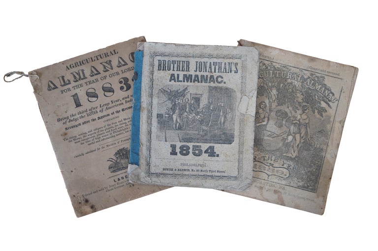 Antique 19th Century Agriculture Almanacs and Souvenir Newspaper Article  For Sale at 1stDibs