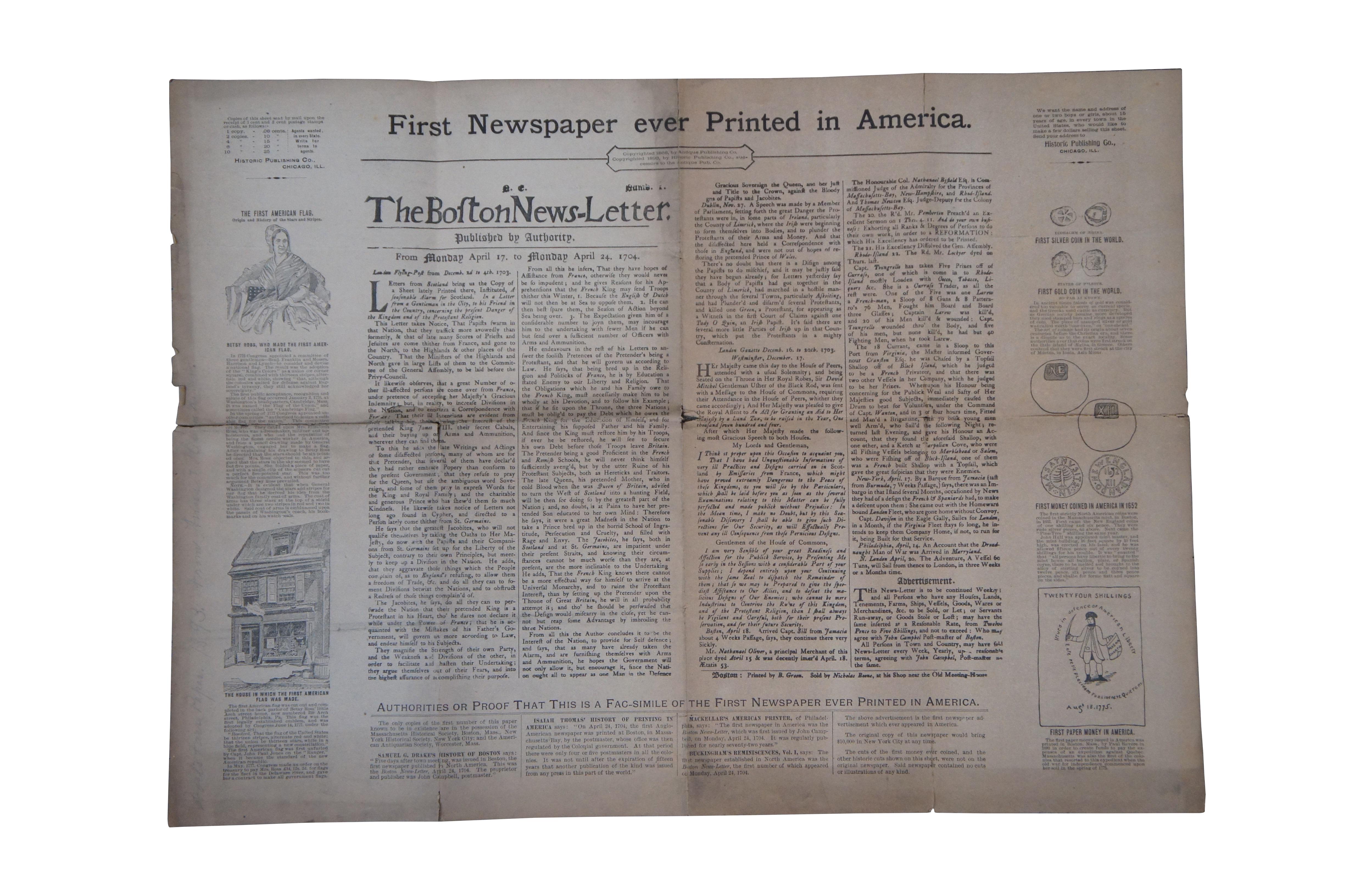 Victorian Antique 19th Century Agriculture Almanacs & Souvenir Newspaper Article For Sale