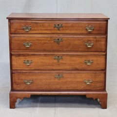 Antique 19th Century American Chippendale Cherry Chest of Drawers