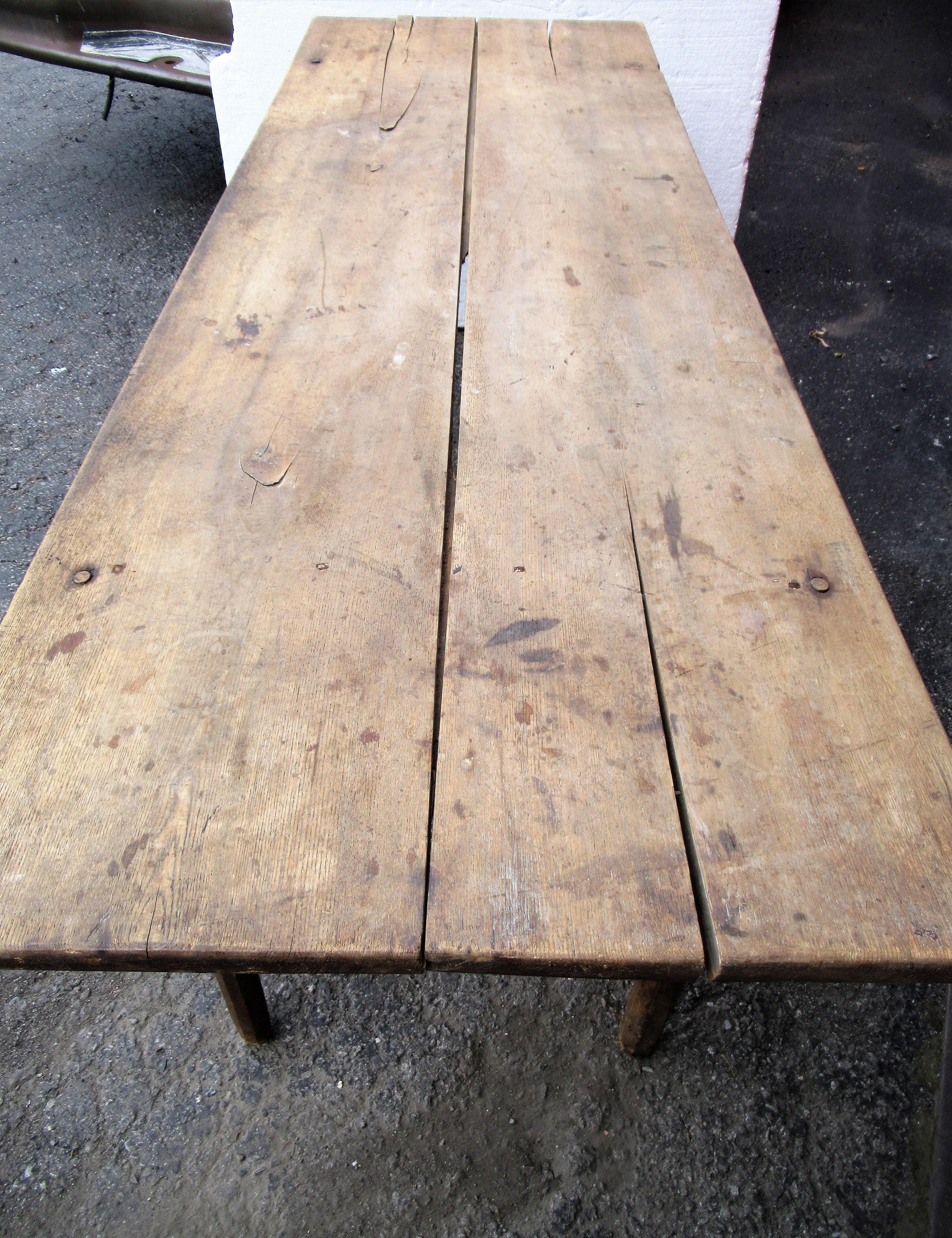 Antique 19th Century American Farm Work Table In Good Condition In Rochester, NY