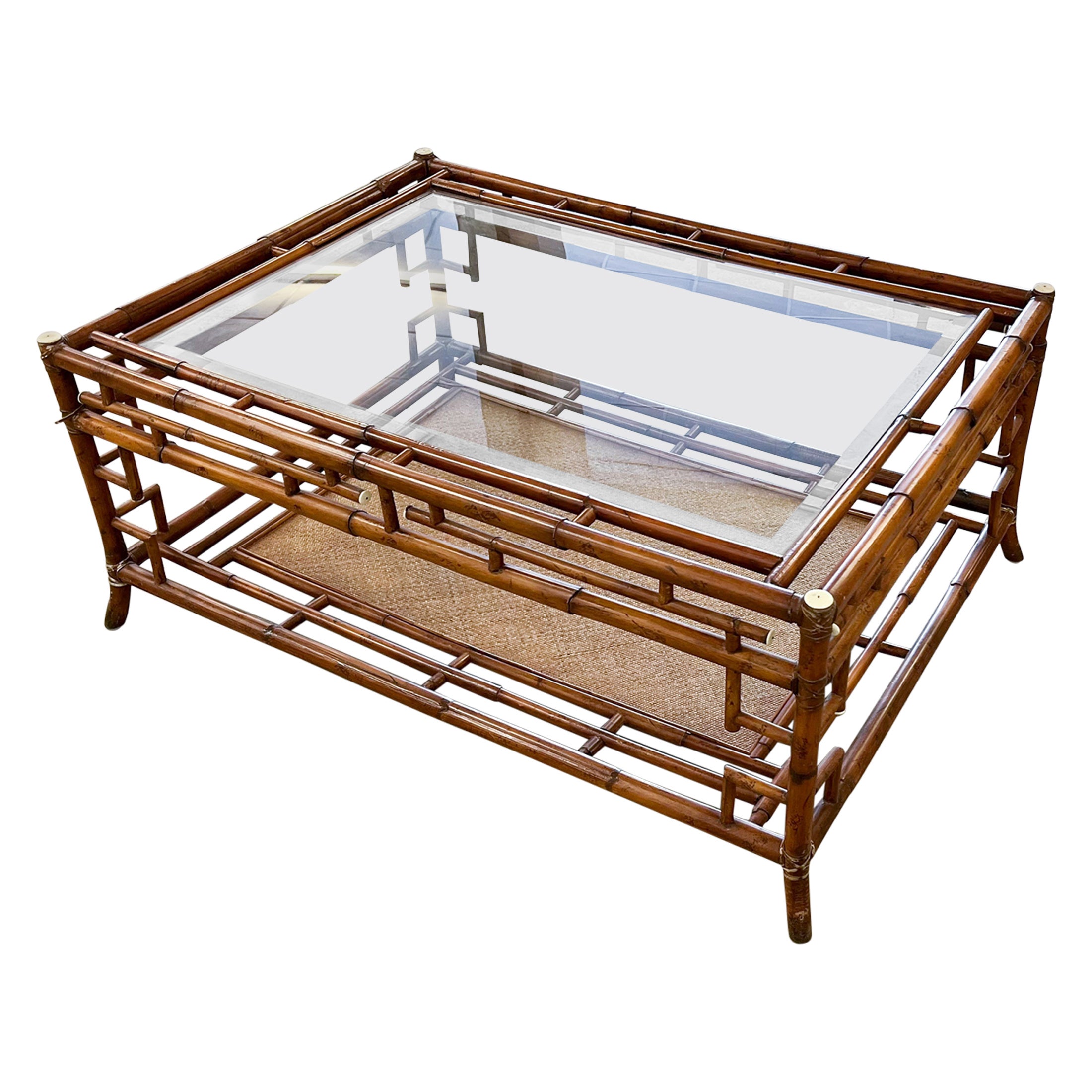 Antique 19th Century Anglo Chinese Bamboo Low Table Coffee Table C.1815