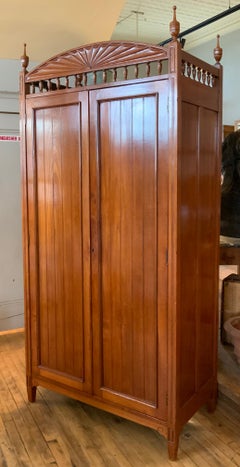 Antique 19th Century Anglo Indian Cabinet with Finials