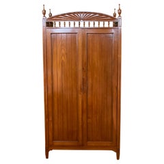 Antique 19th Century Anglo Indian Cabinet with Finials