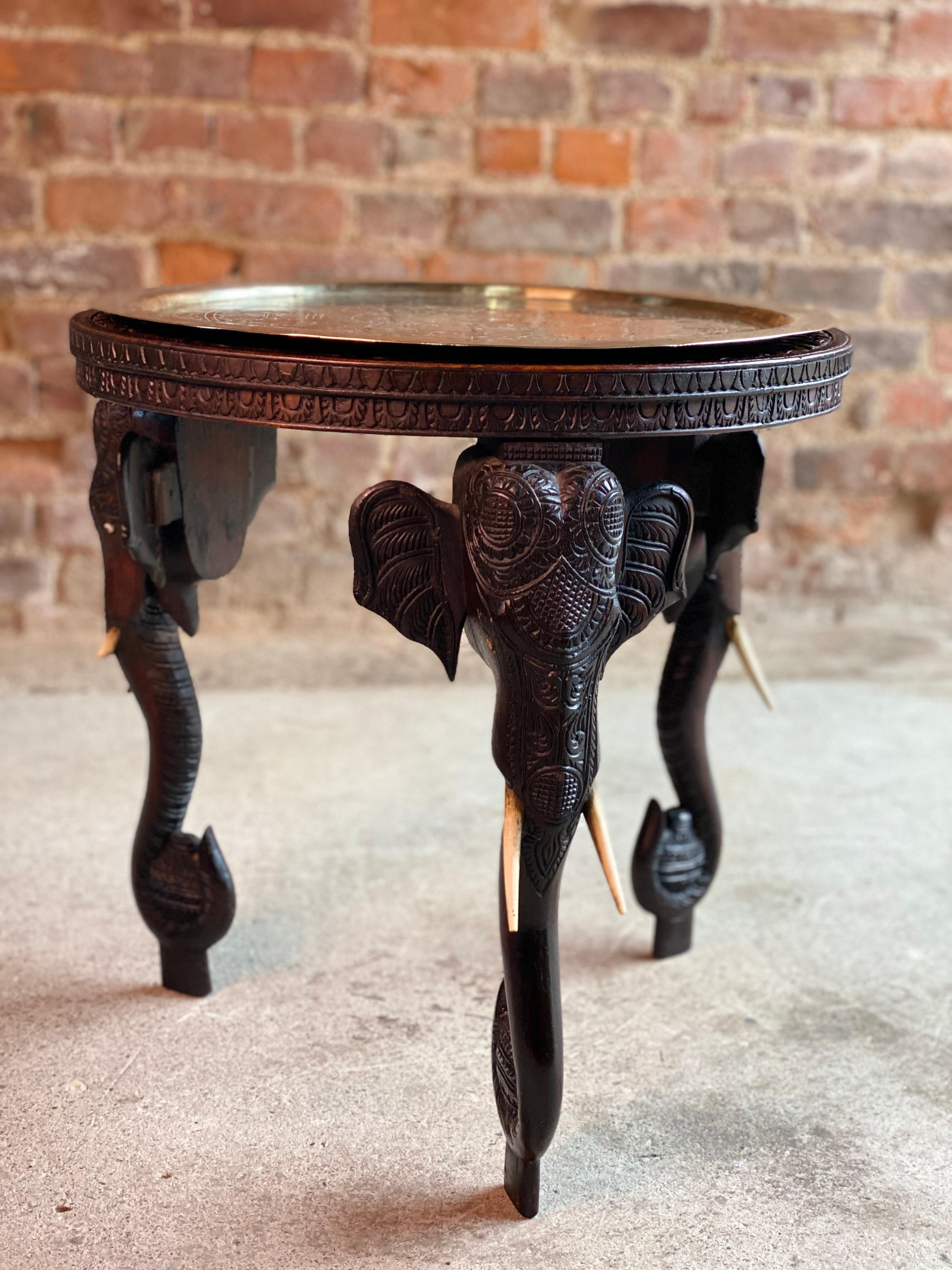 vintage elephant table