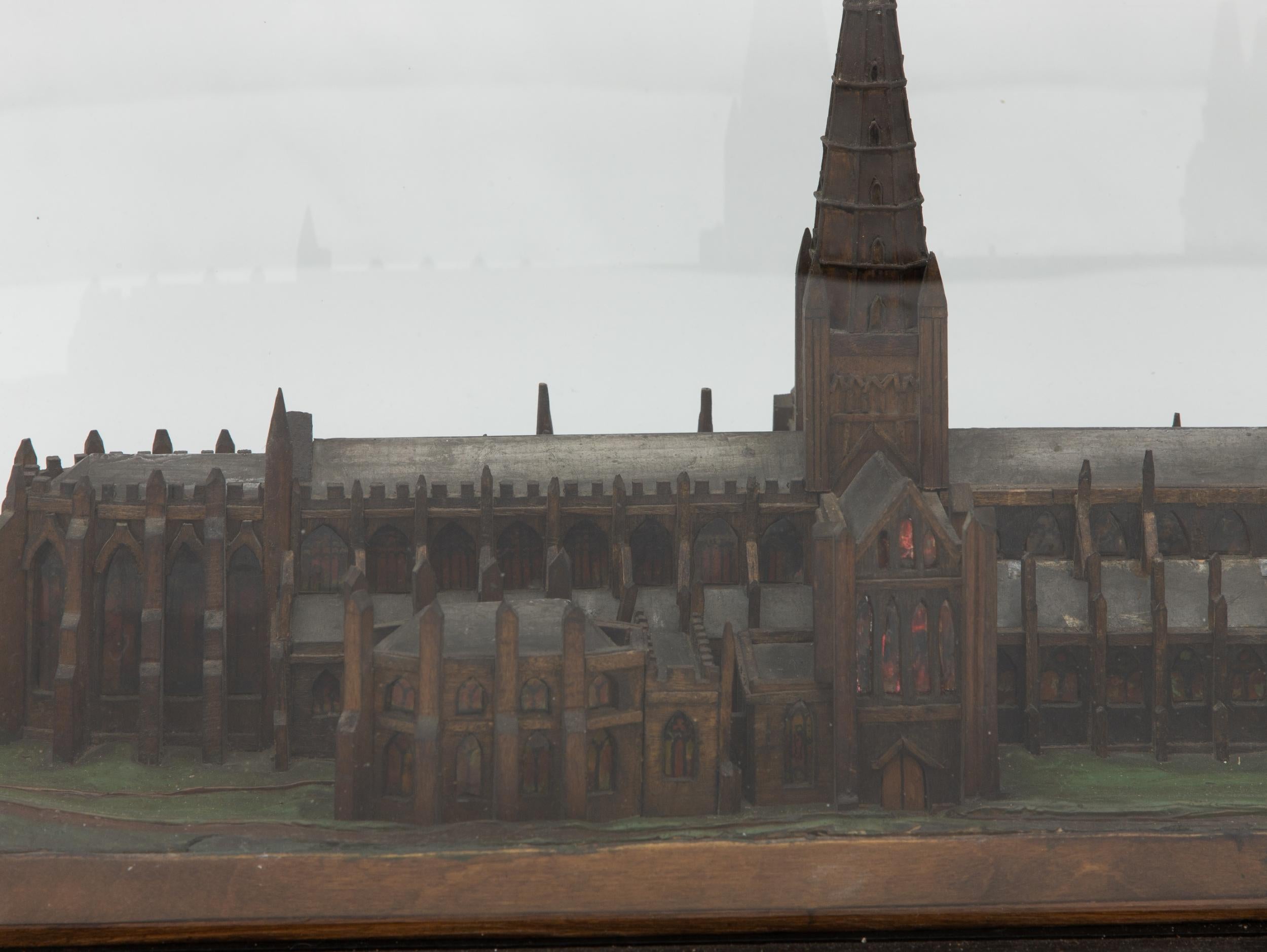Anglais Modèle architectural ancien de cathédrale du 19ème siècle	 en vente