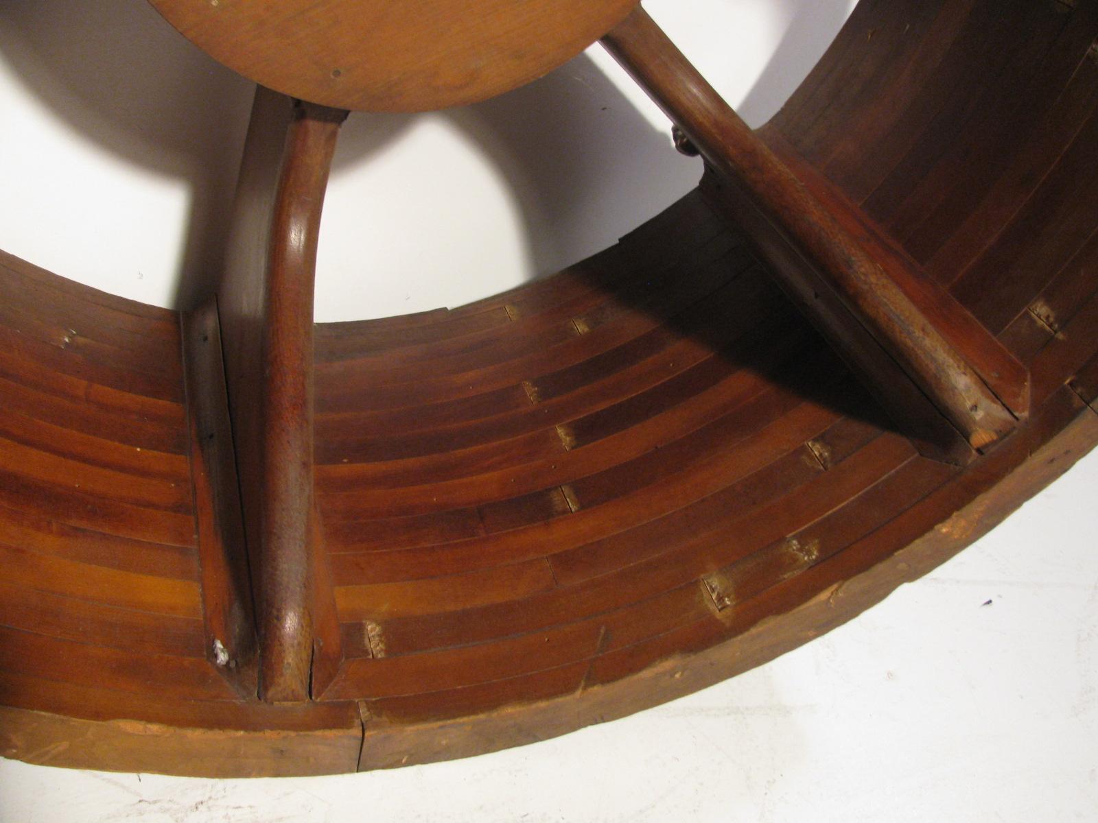 Antique 19th Century Hand Made Architectural Mold Ships Engine Cocktail Table In Good Condition In Port Jervis, NY
