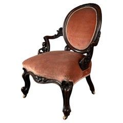 Antique 19th Century Armchair In Mahogany ( REF AF-3141 )