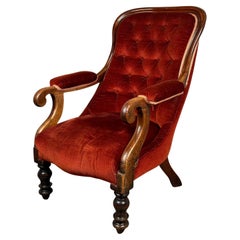 Antique 19th Century Armchair In Mahogany ( REF AF-3318 )