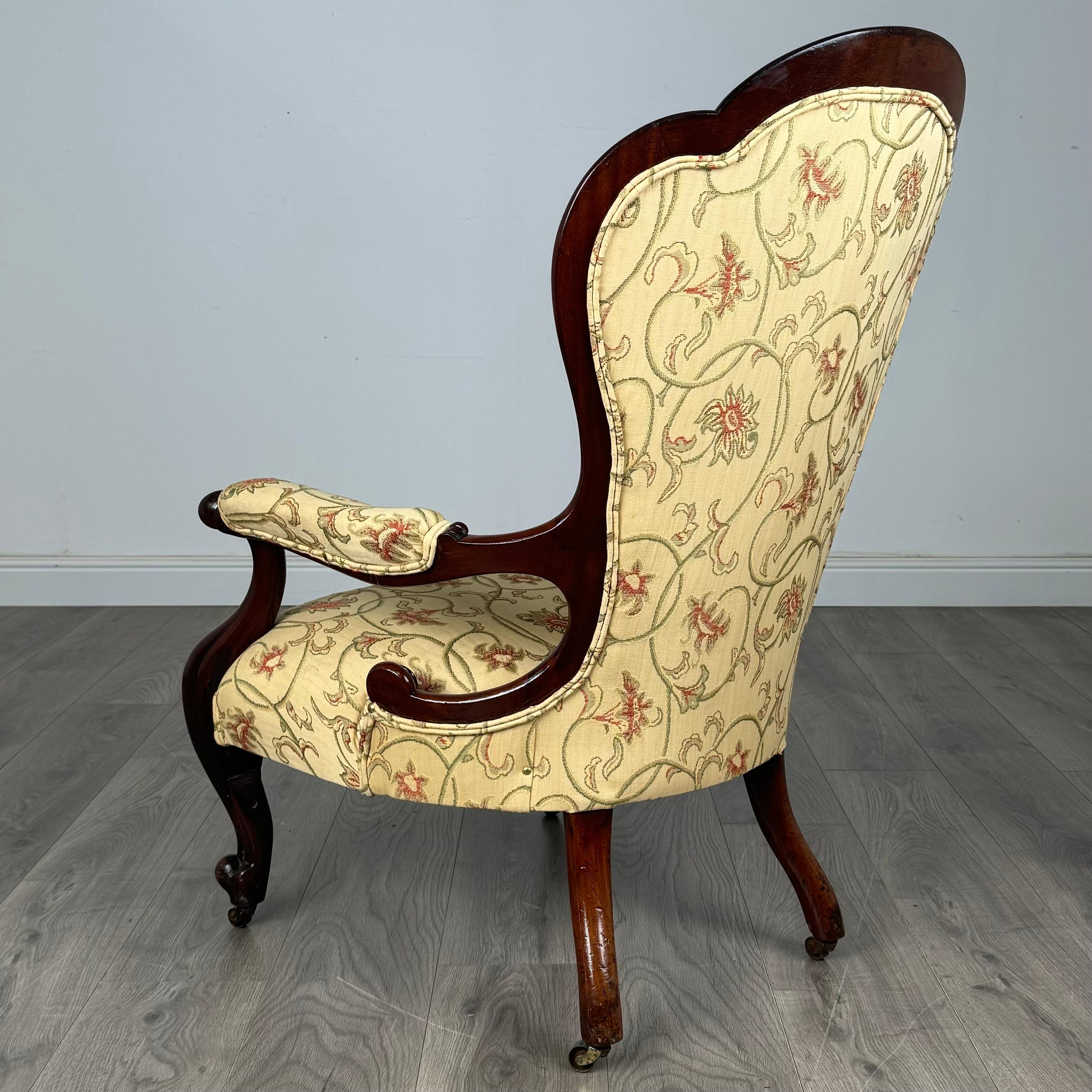 Fauteuil ancien du 19ème siècle en acajou (REF AF-3468) Bon état - En vente à Ledbury, GB