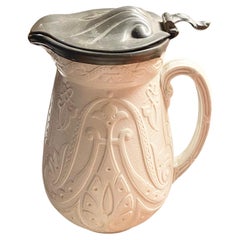 Antique 19th century Art Nouveau Copeland Salt Glazed Pitcher